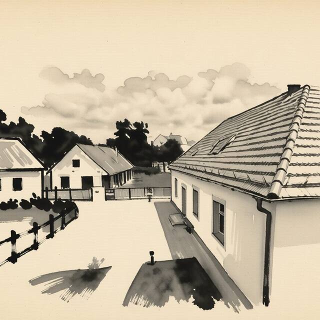 Ilustrační kresba: Ubytování Slavonice - Na Potoku
