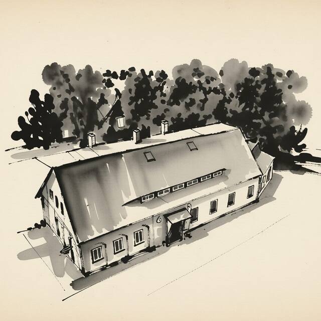 Ilustrační kresba: Penzion Jana