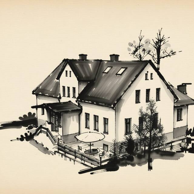 Ilustrační kresba: Pension Real