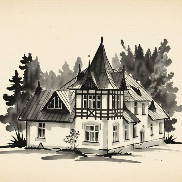 Ilustrační kresba: Penzion Marianum - ubytování Janské Lázně