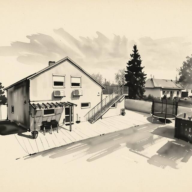 Ilustrační kresba: Bella Moravia Appartmány