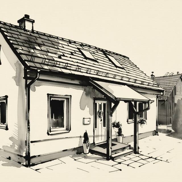 Ilustrační kresba: Ubytováni Na Pohodu