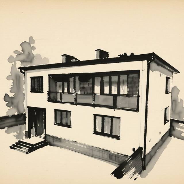 Ilustrační kresba: Penzion jaký svět neviděl