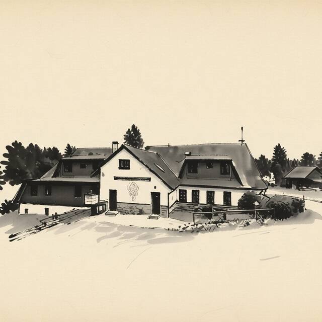 Ilustrační kresba: Apartmány Hamříkova stáj