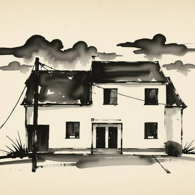 Ilustrační kresba: Apartmán na pekárně