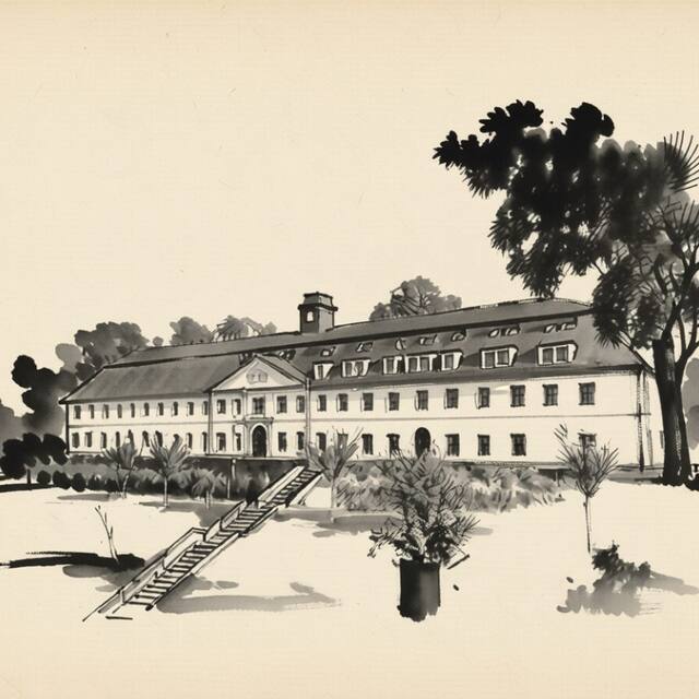 Ilustrační kresba: Hotel Tynec