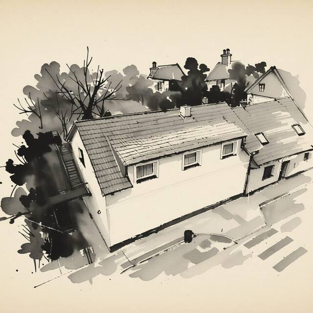 Ilustrační kresba: Penzion Pelikán