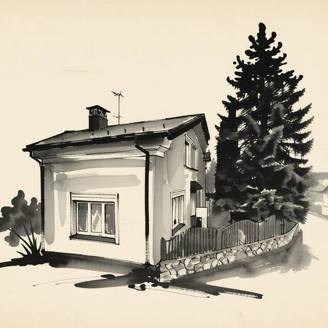 Ilustrační kresba: Penzion BAVI