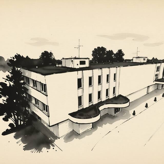 Ilustrační kresba: Hotel Happy Age