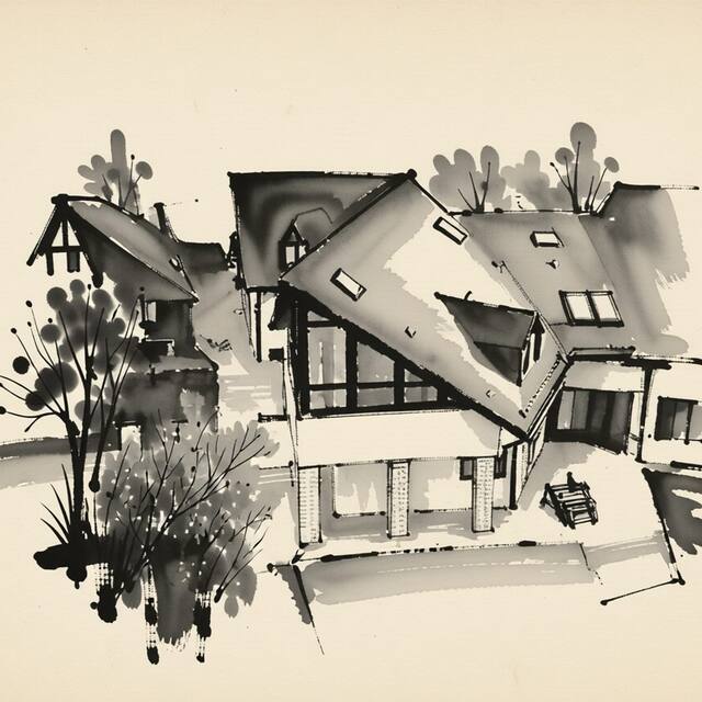 Ilustrační kresba: Hotel Bohemia