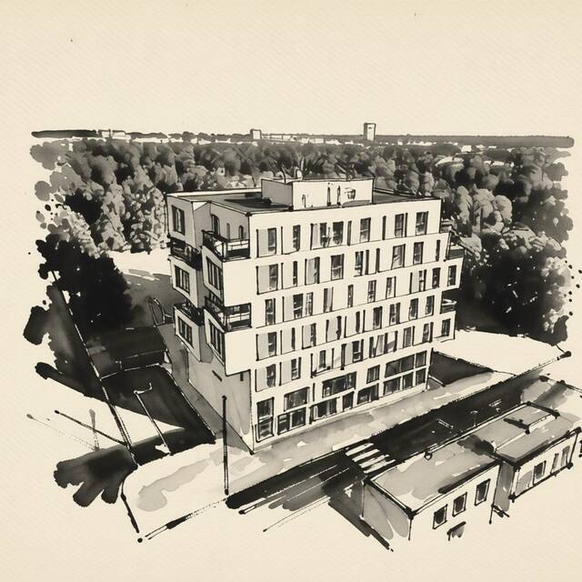 Ilustrační kresba: Hotel 99