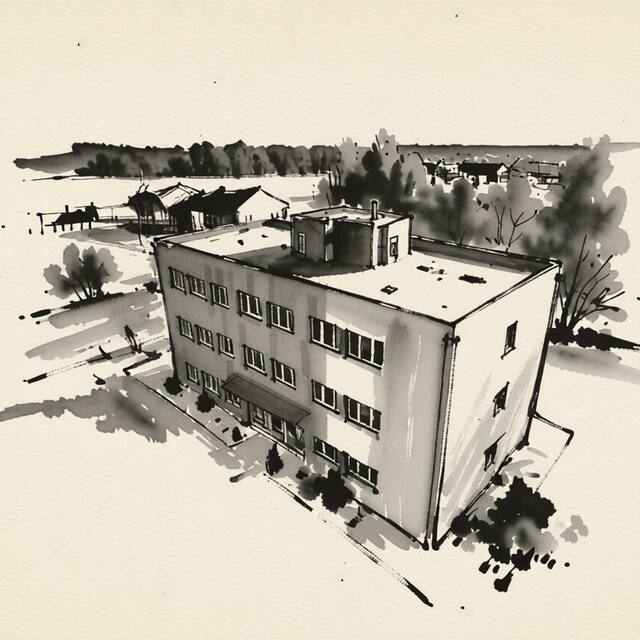 Ilustrační kresba: Hotel Arena