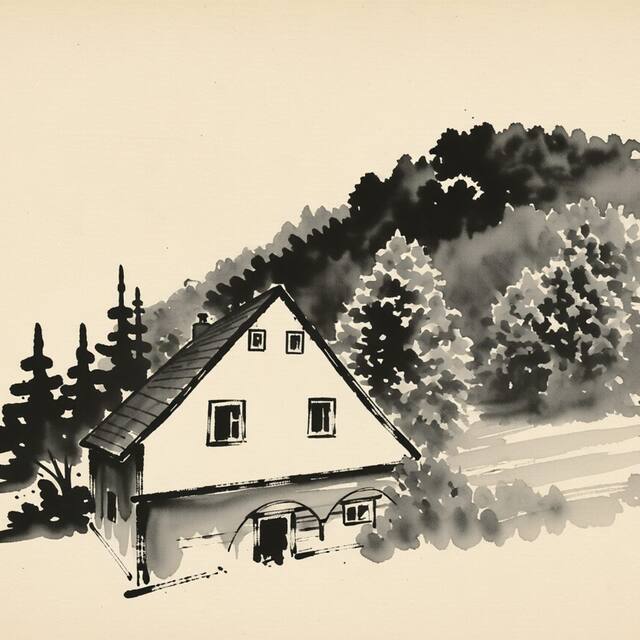 Ilustrační kresba: Penzion U Kozy