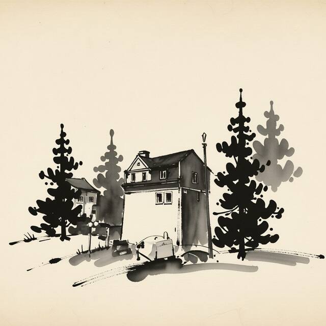 Ilustrační kresba: PENSION POD SKALOU