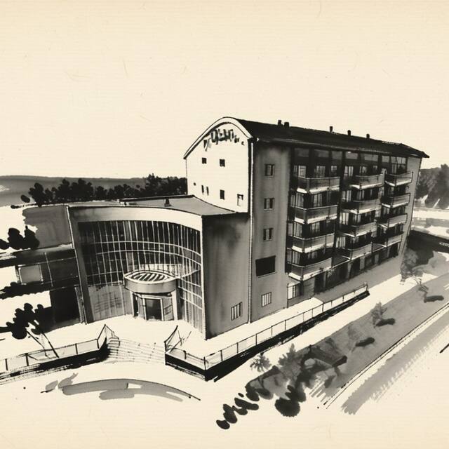 Ilustrační kresba: Hotel Vitality