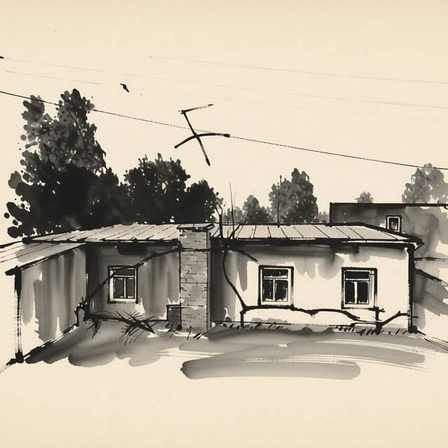 Ilustrační kresba: Domkov