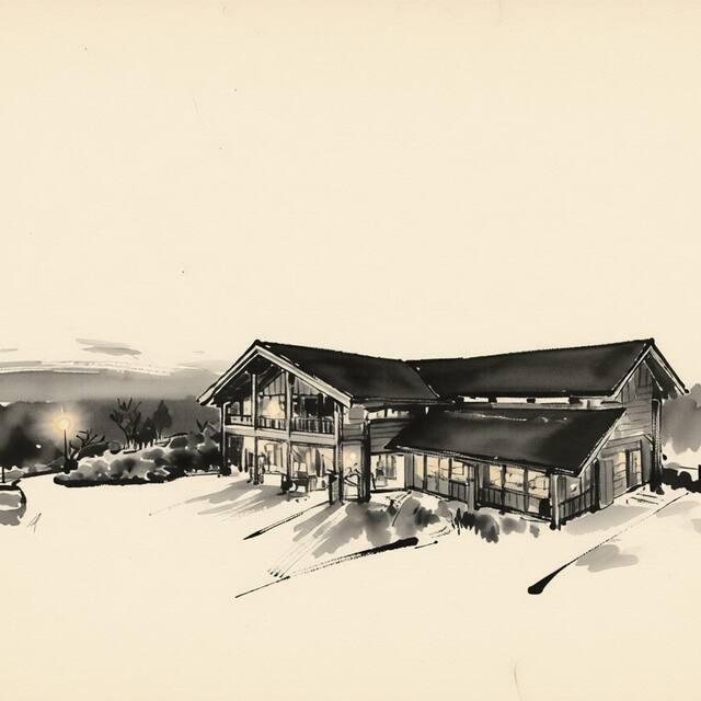 Ilustrační kresba: Green Inn Hotel