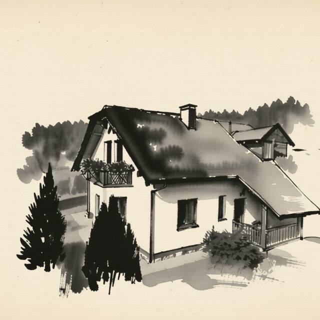 Ilustrační kresba: Penzion Svatava