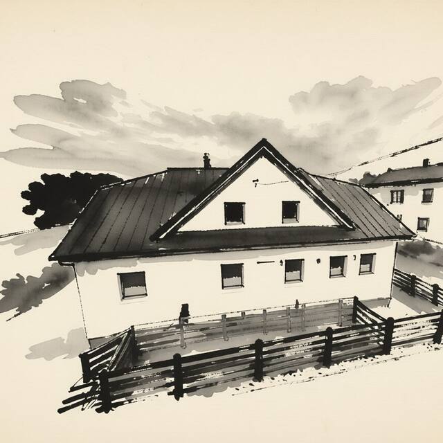 Ilustrační kresba: Penzion U Maryny