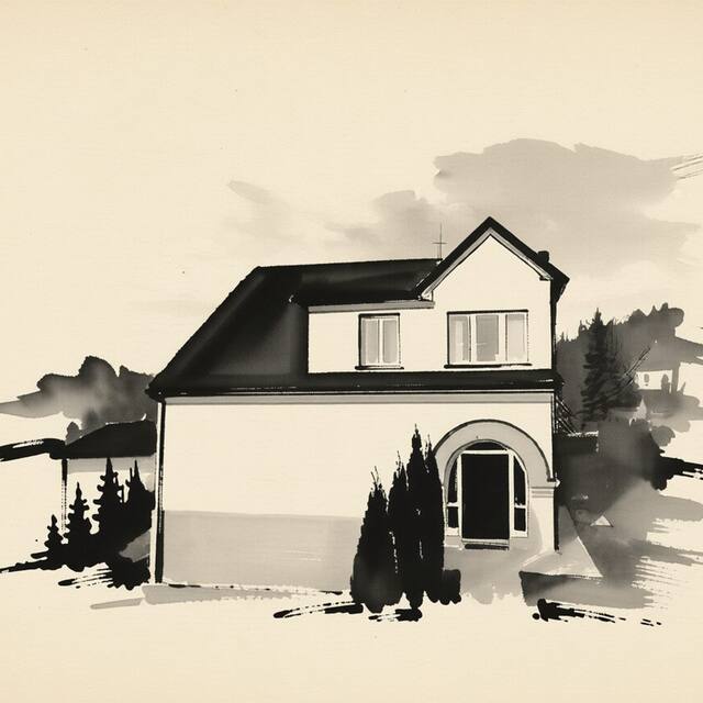 Ilustrační kresba: Penzion Loučka Bystřice
