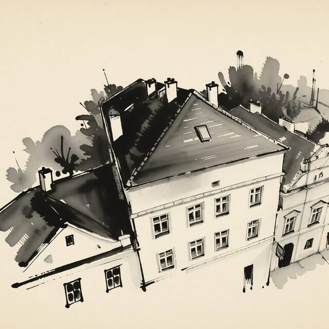 Ilustrační kresba: Apartmán HB
