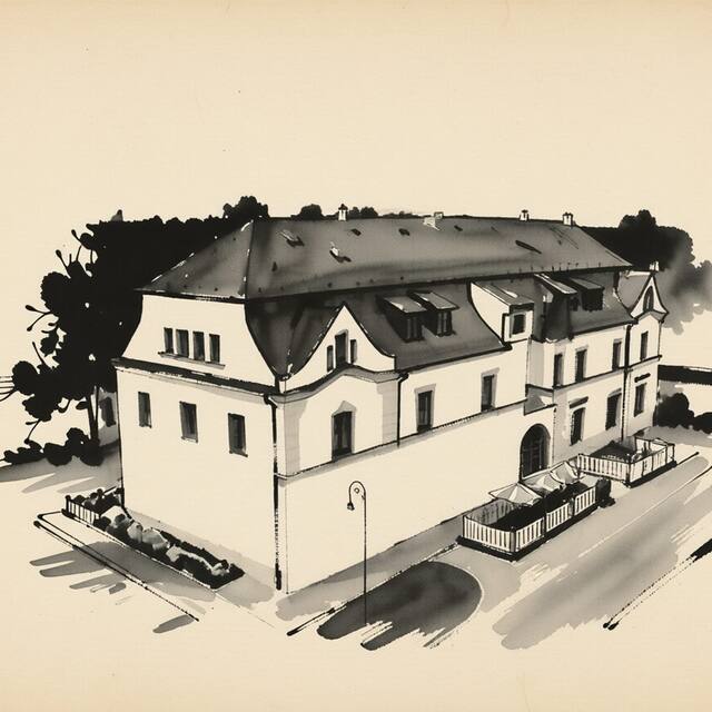 Ilustrační kresba: Penzion LANETE