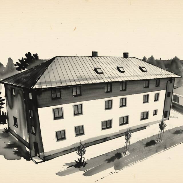 Ilustrační kresba: Hotel Villa EDEN