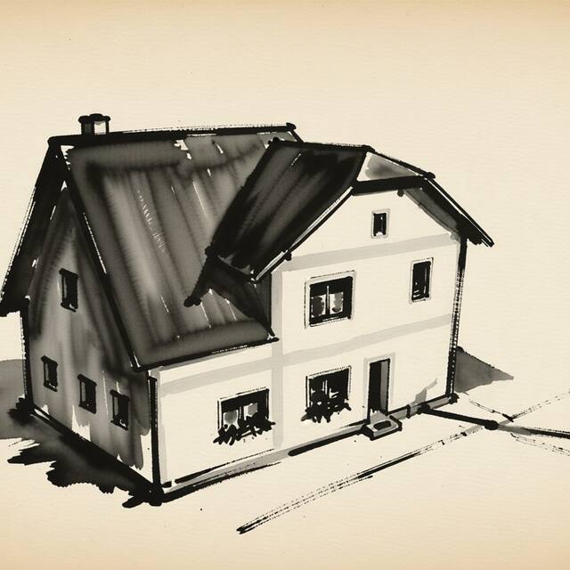 Ilustrační kresba: Penzion Lužnice