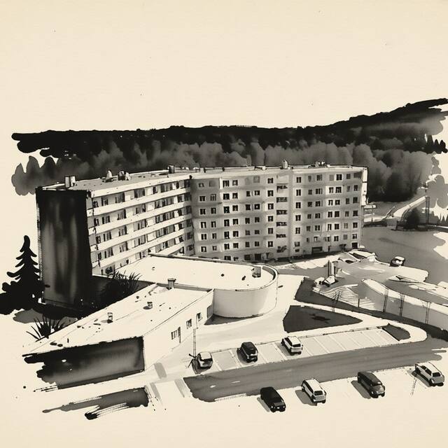 Ilustrační kresba: Rezidence Moser Apartments