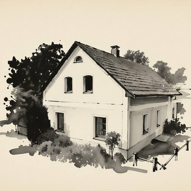 Ilustrační kresba: Penzion U Devíti vidlí