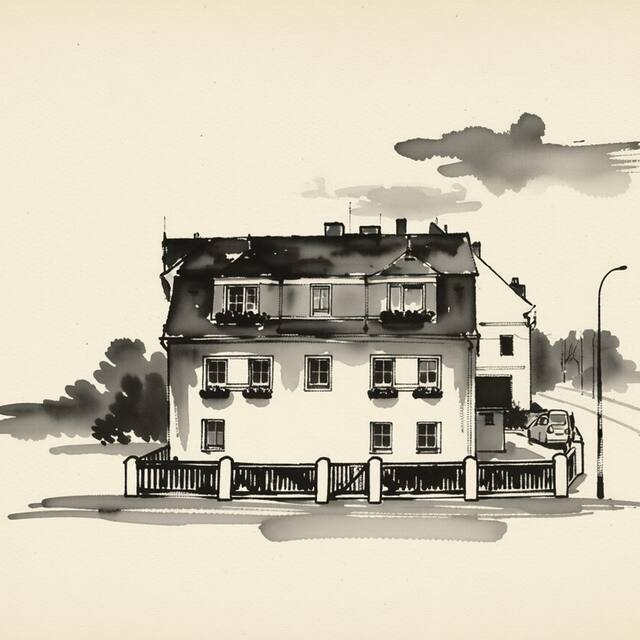 Ilustrační kresba: Penzion STABLE JK