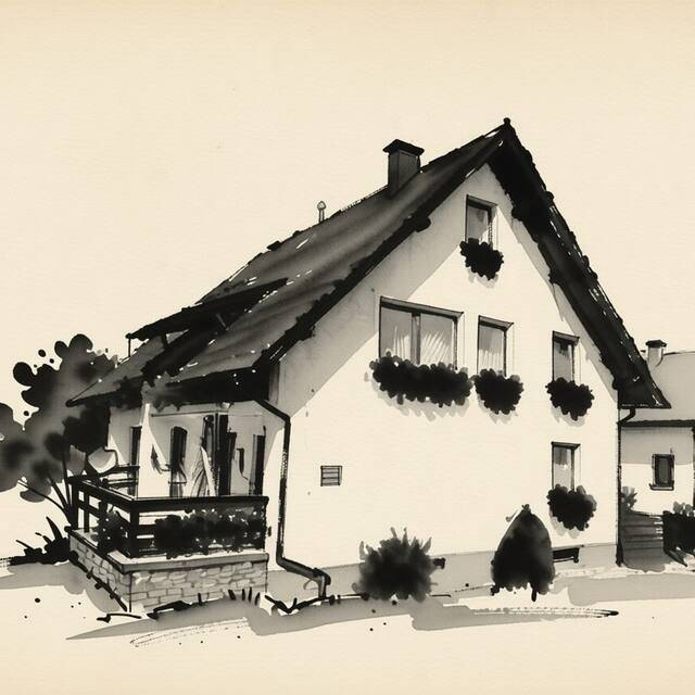 Ilustrační kresba: Pension Kristýna