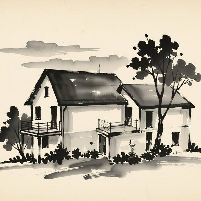 Ilustrační kresba: Redfoxapartment Garden