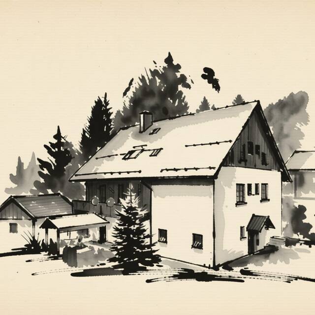 Ilustrační kresba: Pension Roklan