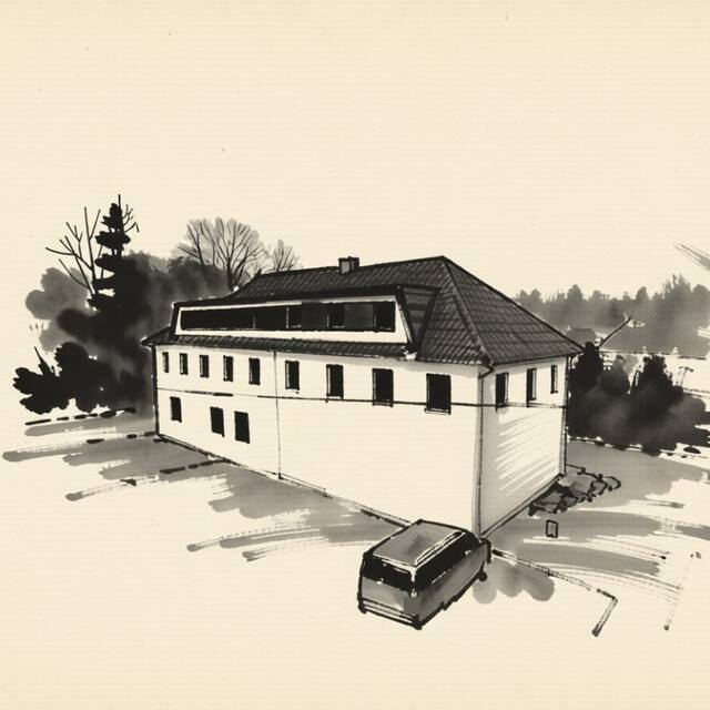 Ilustrační kresba: Hotel Ledečko