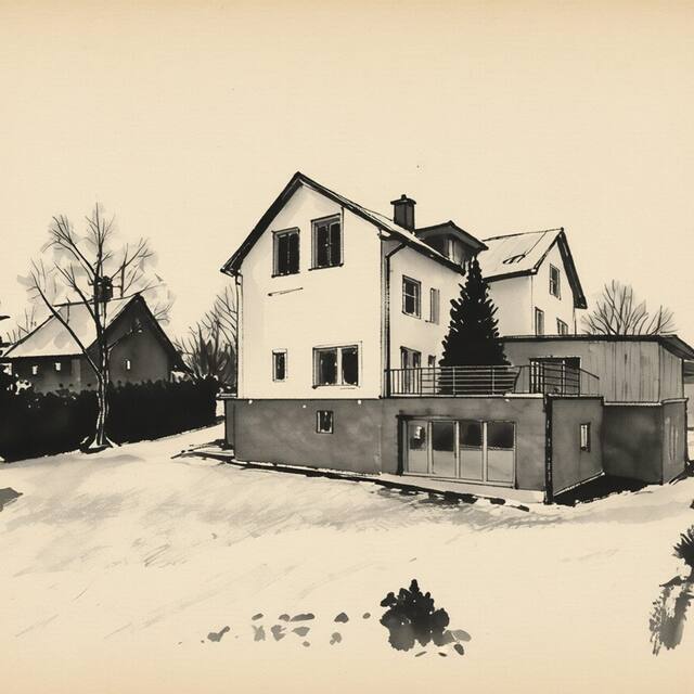 Ilustrační kresba: Chata Barbora