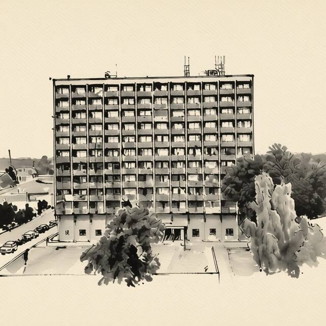 Ilustrační kresba: Apartmány a Studia Zámecký park
