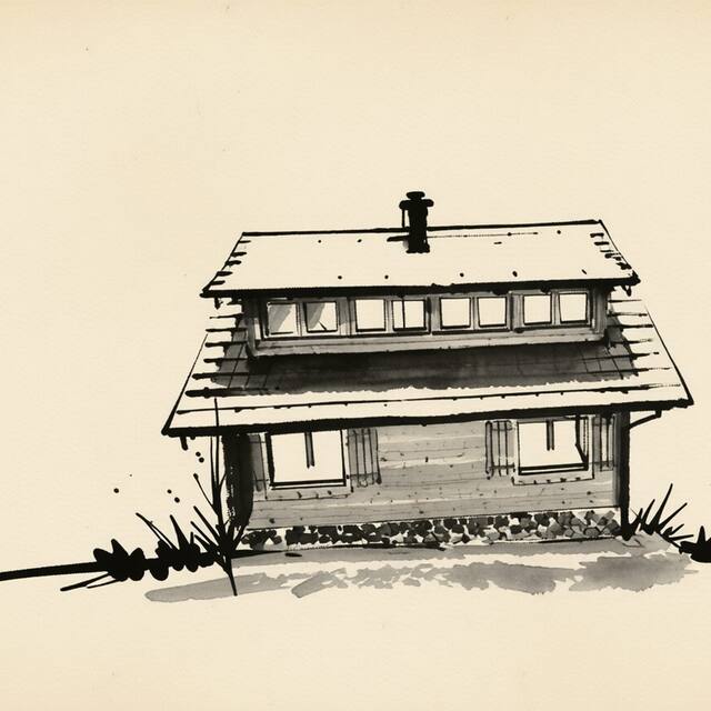 Ilustrační kresba: Apartmány Radhošťský rybník
