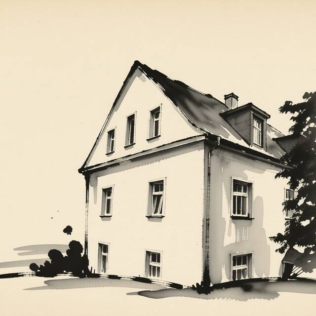 Ilustrační kresba: Penzion Arna