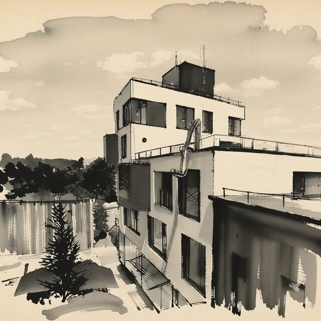 Ilustrační kresba: Fabrika Hotel