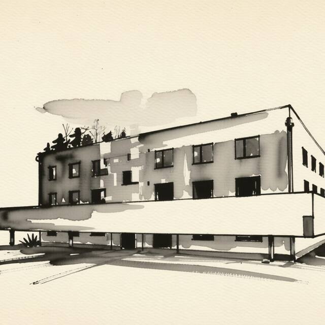 Ilustrační kresba: Hotel Prokopávka