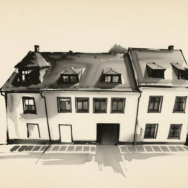 Ilustrační kresba: Hotel Brandýský dvůr