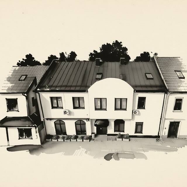 Ilustrační kresba: Penzion Fiesta