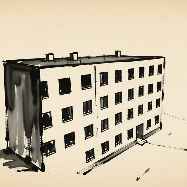 Ilustrační kresba: Apartmány Svitavy