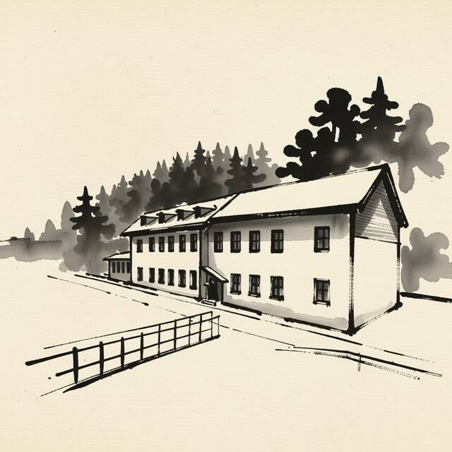 Ilustrační kresba: Hotel Petski