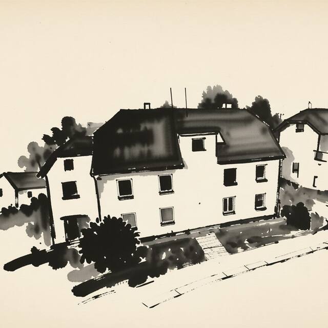 Ilustrační kresba: Vila Libuše