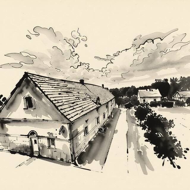 Ilustrační kresba: Penzion U Kozáků