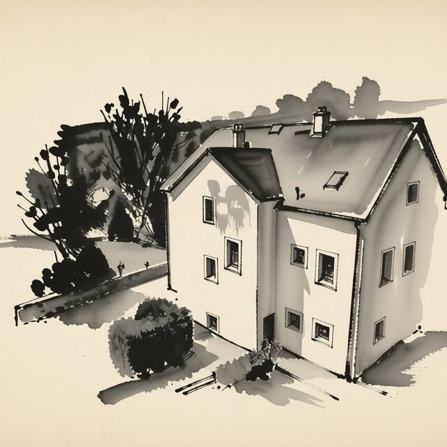 Ilustrační kresba: Penzion Festung