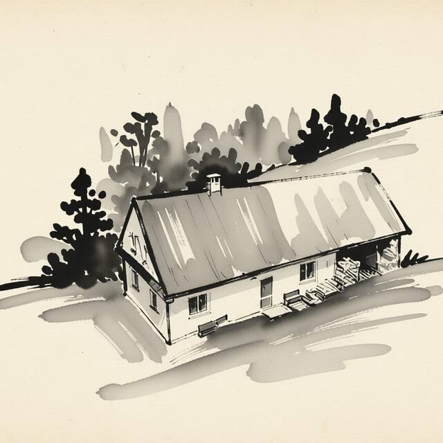 Ilustrační kresba: Penzion Peterka