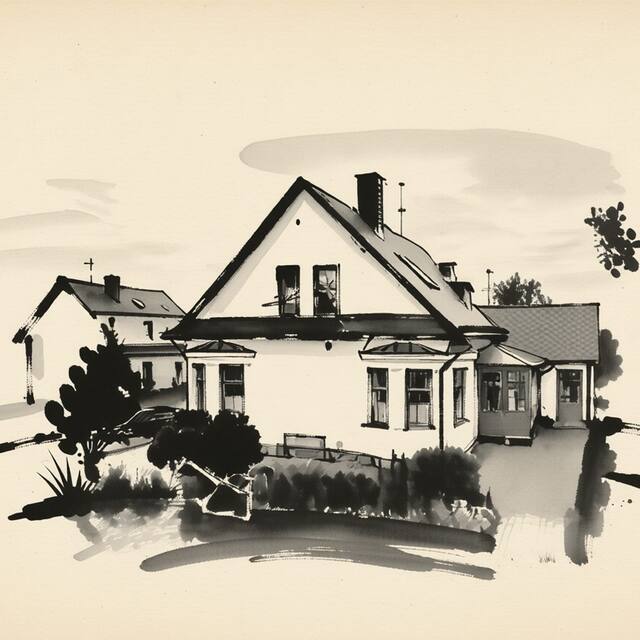 Ilustrační kresba: Vila Betula